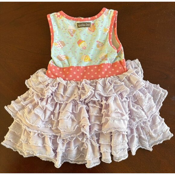 Matilda Jane Let’s Eat Cake Smash Birthday Party Dress Size 2 Toddler Girls - Picture 9 of 14